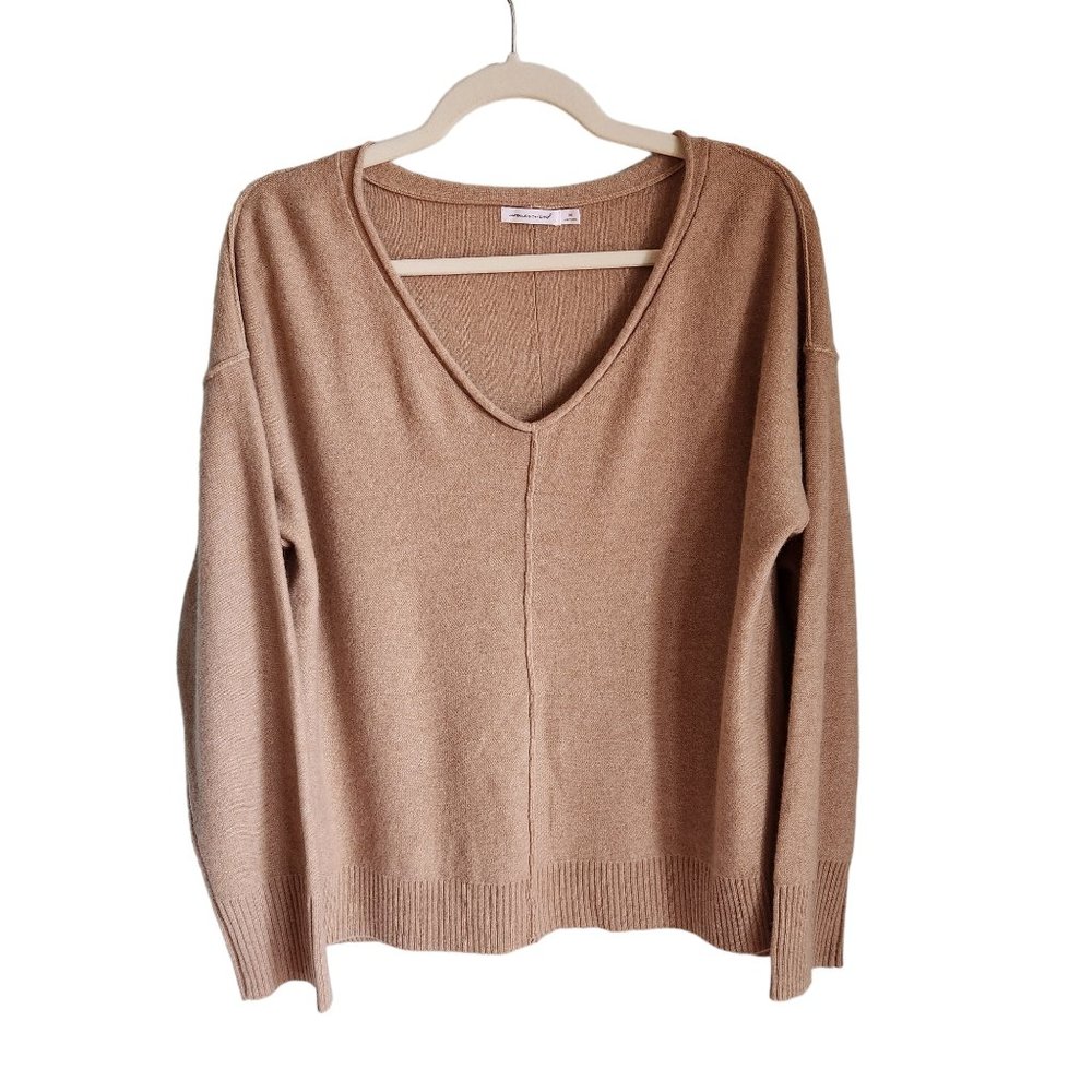 Unsubscribed Relaxed fit Cashmere Sweater. v-neck. medium